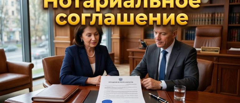 Нотариальное соглашение об уплате алиментов в 2026 году